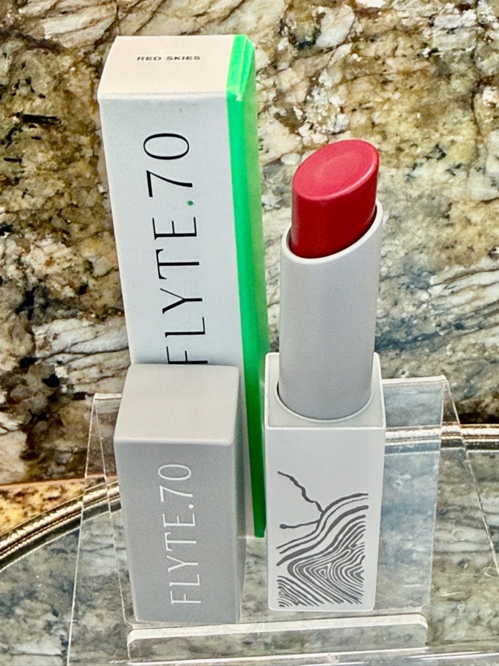 FLYTE 70 B+B LipBlot Red Skies Sheer Matte Lipstick Blurred Classic Retro Look
